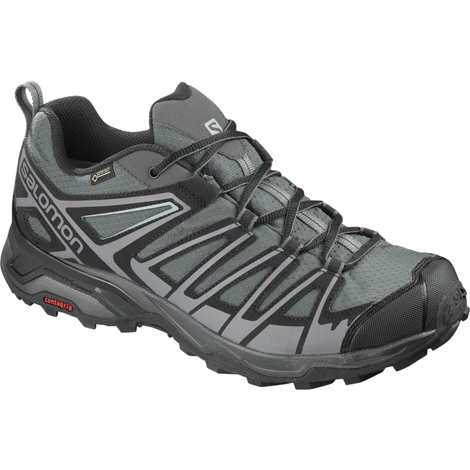 Chaussures De Randonnée Salomon Homme Argent / Noir - Salomon X ULTRA 3 PRIME GTX® - France (6540-KG